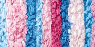 多彩毛绒织物纹理特写