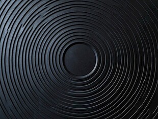 黑色同心圆纹理背景图案