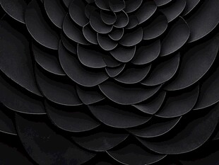 黑色层叠圆形图案纹理
