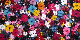 缤纷多彩花卉图案背景