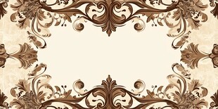 复古华丽花纹装饰背景图