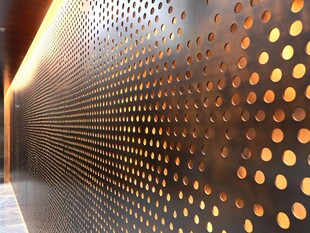 金属穿孔墙 独特光影效果