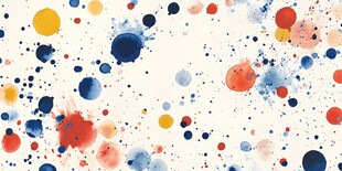 多彩水彩墨点抽象背景图