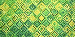 绿黄渐变几何菱形图案背景