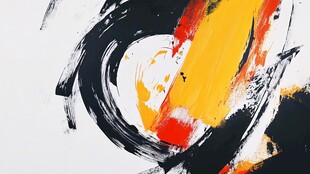 抽象色彩笔触艺术画作