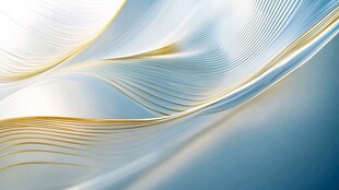 梦幻蓝金渐变流动线条