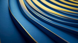 蓝色渐变螺旋条纹艺术图