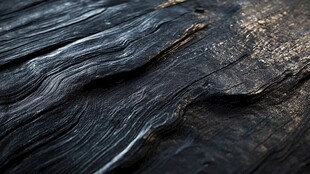 古老沧桑的黑色木纹肌理