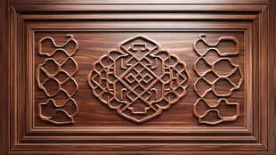 中式木雕花纹装饰图案