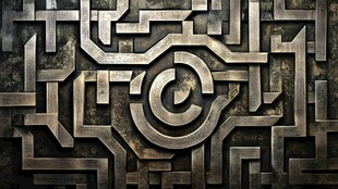 金属迷宫图案设计纹理