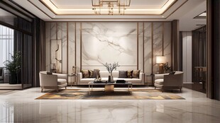 现代奢华大气客厅室内设计
