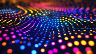 炫彩点阵光影抽象背景图