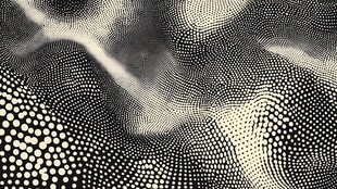 黑白波点抽象纹理图案