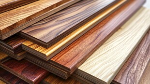 多样精美木地板板材展示