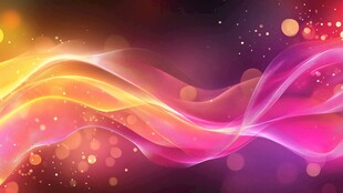 梦幻炫彩流动光线背景