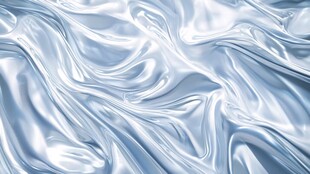 轻柔蓝绸 灵动丝滑质感