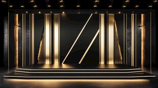 黑金舞台设计尽显奢华格调