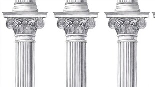 古典罗马柱式设计元素