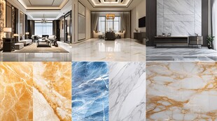 多样大理石瓷砖家居应用展示