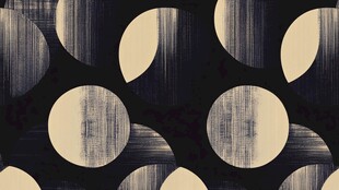 几何圆形黑白纹理图案