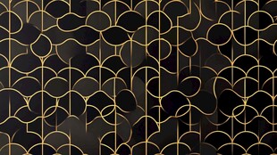 黑金几何线条装饰图案