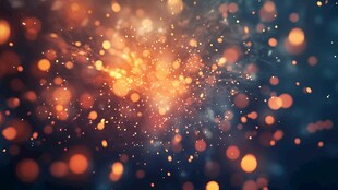 梦幻炫彩粒子背景特效