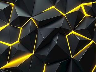 黑色几何幻彩发光纹理背景
