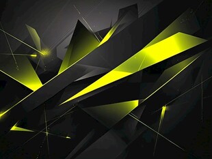 黑色背景的荧光几何图形