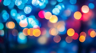 梦幻光斑夜景背景图