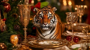 虎踞华宴 尽显节日氛围