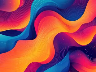 绚丽动感流体抽象艺术图案