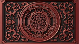 中式传统雕花装饰图案