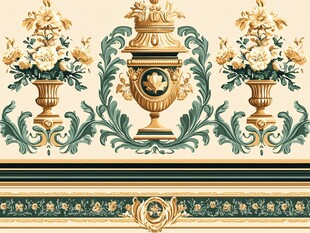 欧式古典花卉装饰图案