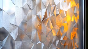 几何纹理玻璃的光影之美