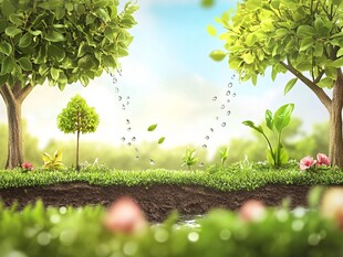 春日森林的生机与美好