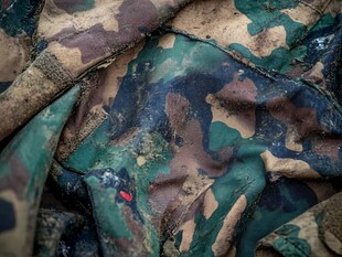 迷彩布料特写
