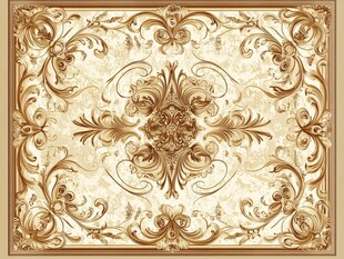 奢华欧式花纹地毯图案设计