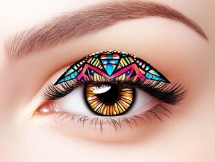 创意彩绘眼妆 绚丽眼眸