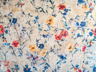 复古花卉图案墙纸