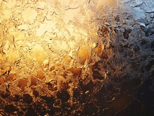 冬日窗上的斑斓冰花