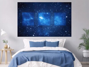 梦幻星空卧室挂布装饰