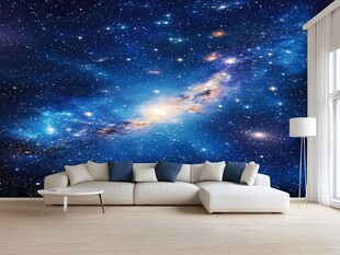 梦幻星空客厅背景墙装饰