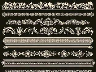 复古欧式精美装饰花纹集