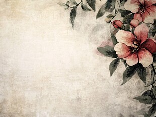 复古风花卉背景图