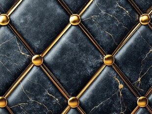 奢华皮革镶金扣纹理图案