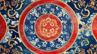 中式古典华丽传统纹饰图案