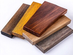 多样木材板材展示