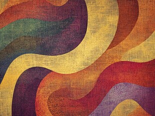 多彩波浪纹理艺术背景图