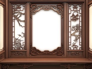 中式雕花窗棂 古典之美