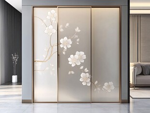 中式繁花移门 优雅家居风